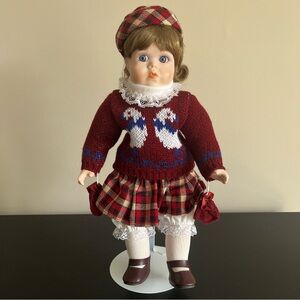 Heritage Mint Kristy Porcelain Doll Sweet Innocent Collection 14in Vintage 1992